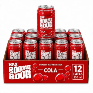 12x Refresco Boom Cola Max Lata
