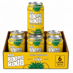 6x Refresco Boom Piña Max Lata