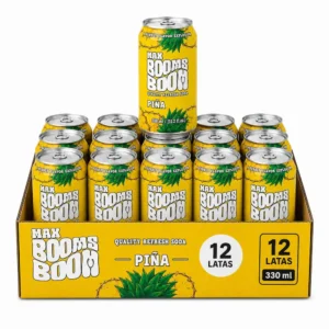 12x Refresco Boom Piña Max Lata